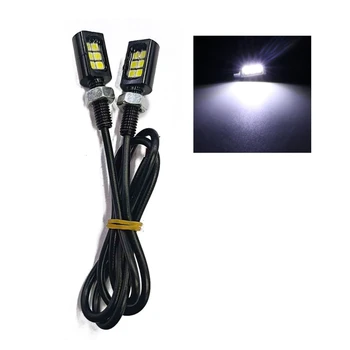 12V LED Vijak Vijak Svetilke Vodotesne LED Žarnice registrske Tablice z Alumiunm Svetlobe Držalo za Noč Varnost Vožnje
