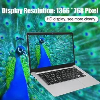 13,3 Palca 2+32GB Štiri Temeljne Windows 10 Laptop Lps Zaslon Računalnika S 4 Nacionalni Tipkovnico Filmov, WIFI, HDMI je združljiv 2.4 G
