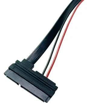 14 palcev Slimline SATA kabel podaljšek,SATA7 + 6P moški-ženski kabel podaljšek za SATA Slim DVD+/-RW Pogon