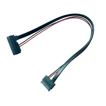 14 palcev Slimline SATA kabel podaljšek,SATA7 + 6P moški-ženski kabel podaljšek za SATA Slim DVD+/-RW Pogon