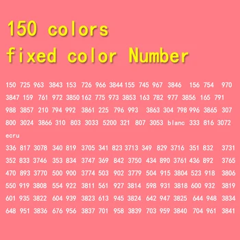 150PCS Osnovna Barva Fizično Realnost Streljanje Z Barvo Število Vezenine DIY Skladu Vejo Niti DMC Nitke Brskanja Navzkrižno Šiv