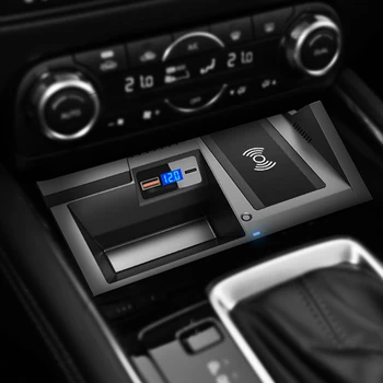 15W Avto QI Brezžični Polnilnik Telefona Polnilnik za Mazda CX5 CX-5 2017-2020 Polniti Telefon, Držalo za Pribor