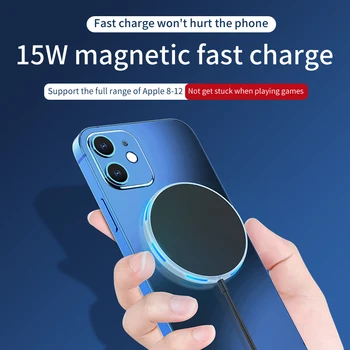 15W Magnetni Brezžični Polnilnik Za iPhone 12 Max Pro Mini Samsung Mobilni Telefon Hitro Polnilnik USB, C 20W Adapter Magsafing Polnilnike