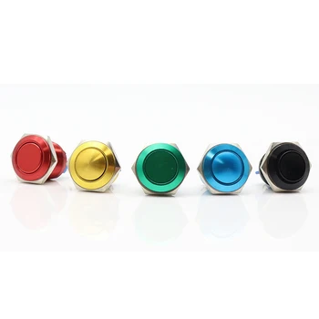 16/19 mm/22 mm Kovina Oksidira Pritisni Gumb Preklopi 1NO za ponastavitev pritisnite gumb vijačni priključki kratkotrajno rdeča črna modra Zelena