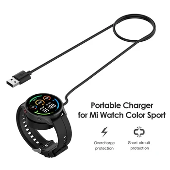 1m USB Smart Watch napajalni Kabel za Mi Gledam Barvo Šport Zapestnica Polnilnik Dock Smart Kabel za Polnjenje, Polnjenje bazne Postaje