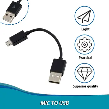 1pc 10 CM USB 2.0 A na Mikro B Sinhronizacijo Podatkov Zaračuna Kabel Kabel Za mobilni telefon za PC za Prenosnik