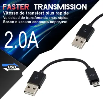 1pc 10 CM USB 2.0 A na Mikro B Sinhronizacijo Podatkov Zaračuna Kabel Kabel Za mobilni telefon za PC za Prenosnik