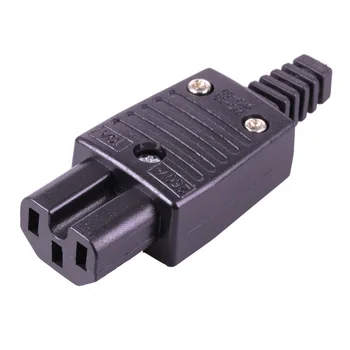 1pc 10A NAS AC 250V 10A 3pin IEC C13 Napajanje Socket Adapter Ženski Jack Rewirable Žice Kabel Priključek