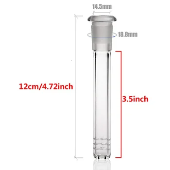 1PC 12 cm Steklene Cevi Shisha Hookah 14 mm Skupni Filter Steklene Cevi za Kajenje Chicha Nargile Vode Pribor za Kajenje