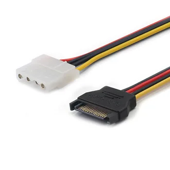 1PC 20 CM SATA NA IDE Napajalni Kabel 15-Pin SATA Moški Molex IDE 4 Pin Ženski Kabel Adapter za Trdi Disk Kabli Konektorji