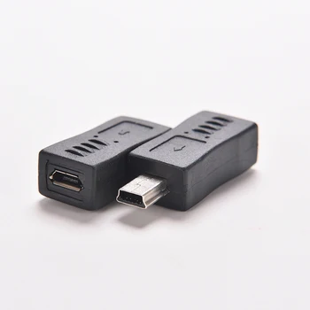 1PC 4 Vrste Ravne / L Oblike Black Mikro / Mini USB Ženski Mini / Micro USB Moški Adapter za Polnilnik Priključek Pretvornik Adapter