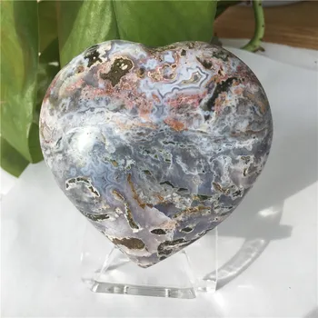 1pc 60-70 mm Naravnih morju jasper kamen morju gem srce kristala kamene mineralne vzorcu kristalno ston(Naključno pošiljanje)