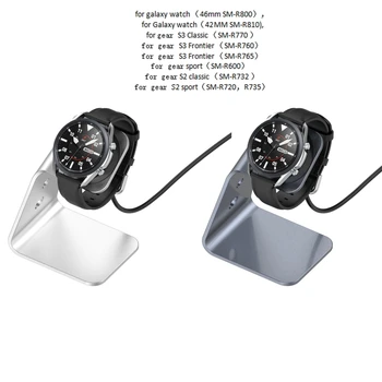 1Pc Aluminija USB Polnjenje Dock Magnetno Stojalo za -Galaxy Watch 3 41mm 45mm SM-R850 SM-R840 Aktivna 1 2 40/44 R500 R820