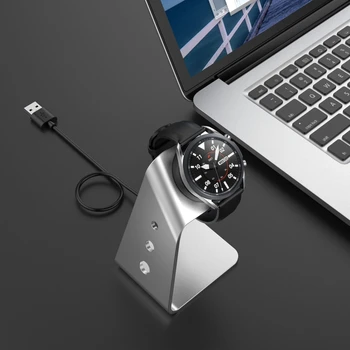 1Pc Aluminija USB Polnjenje Dock Magnetno Stojalo za -Galaxy Watch 3 41mm 45mm SM-R850 SM-R840 Aktivna 1 2 40/44 R500 R820