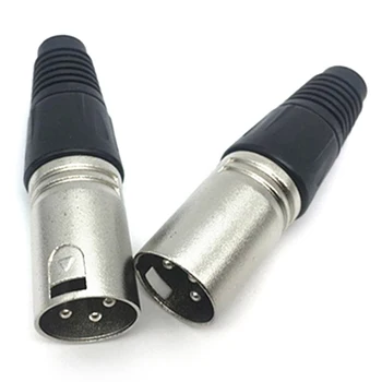 1pc Moški & Ženske 3-Pin, 4-Pin 5-Pin XLR Audio Mikrofon Kabel Priključite Priključke Topovi Kabel Terminali