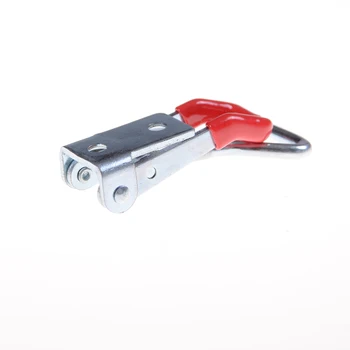 1PC Nastavljiv Toolbox Primeru Kovinski Preklop Zapah Ujeti Zaponko Dolžina Silver+Rdeča