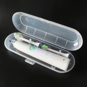 1PC Prenosni Pregleden zobna ščetka Polje Imetnik Kopalnica Pribor Električna zobna ščetka Primeru Posodo Potovalna Škatla za Shranjevanje