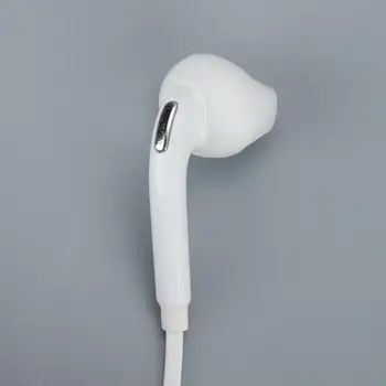 1pc Stereo Bas Slušalke Žične Slušalke za V uho Čepkov Prenosni Bele Slušalke Z Mikrofonom 3.5 mm Jack Za Samsung Galaxy S6
