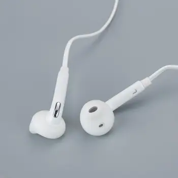 1pc Stereo Bas Slušalke Žične Slušalke za V uho Čepkov Prenosni Bele Slušalke Z Mikrofonom 3.5 mm Jack Za Samsung Galaxy S6