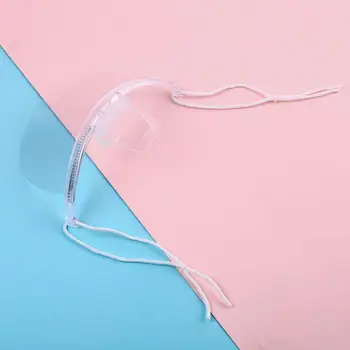 1Pc Večkratno uporabo Preglednih sprednji Pokrov Anti-sline Usta Ščit PET Plastike Varnost Zaščitne Maske Anti-olje Splash Kuhinja Orodje