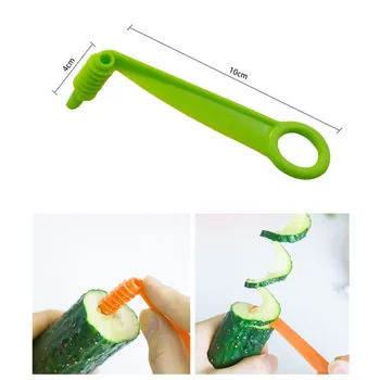 1PC Zelenjave Spirala Nož Spirala Slicer Rezilo Ročno Slicer Rezalnik Kumare Korenje Krompir Kuhinjski Pribor Rezalnik Zelenjave