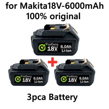 1pcs-3pcs BL1860 Polnilna Baterija 18 V 6000mAh Litij-ion baterija za Makita Baterija 18v BL1840 BL1850 BL1830 BL1860B LXT 400 L70