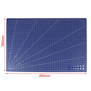 1Pcs 45 cm x30cm A3 Pvc, Pravokotno Rezanje Mat Grid Line Tool, Plastike Nova