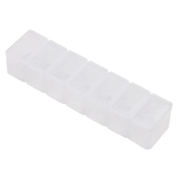 1PCS 7 Dni Tedensko Tablet Tableto Zdravila Polje Imetnik Shranjevanje Organizator Posodo Primeru Pill Box Splitters