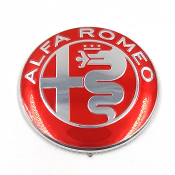 1pcs 74mm Avto styling Akciji Barve za ALFA rdečega križa Logo grb Značko nalepke za Pajek Mito 147 156 159
