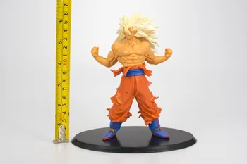 1Pcs Dragon Ball Sina Super Saiyan Model Igrača Dejanje Slika Klasičnih Anime Barvo Polje Okraski Darilo Igrača Zbirka Novost Igrača