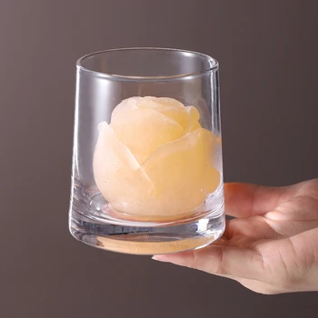 1pcs Pladenj Ledena Kocka 3D Rose Silikonsko Plesni DIY Ice Maker Uporabite Kul, Viski, Vino, Kuhinja Orodja Puding Sladoled Plesni Bar Orodje