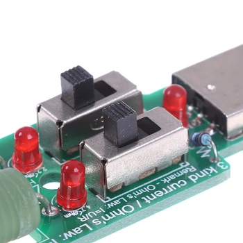 1PCS USB Upor Dc Elektronski Obremenitev Tester Z Stikalo 5V 1A 2A 3A Zmogljivost Baterije