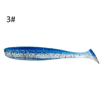 1pcs/Veliko Mehko Vab Silikonske Vabe 7cm 2g Sea Fishing Lure gume Swimbait Wobblers Shiner Dvojni Barve Umetno Reševanje