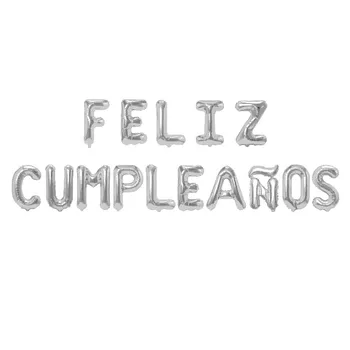 1set 16inch španski Feliz Cumpleaños Happy Birthday Stranka Dekor Abeceda Napihljivi Visi Folija baloni Dobave Globos