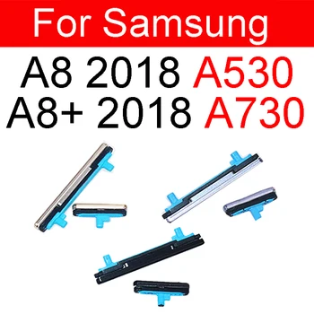 1set(2pcs) Moč Prostornina Strani Gumb Za Samsung Galaxy A8 2018 A530 A8 Plus A8+ 2018 A730 Na Off Napajanje Glasnost Strani Ključnih Delov