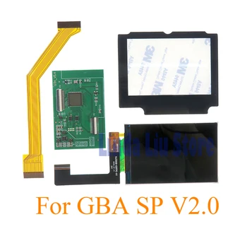 1SET Označite IPS LCD Zaslon Za GBA SP Svetlost V2.0 LCD Zaslon Za GameBoy Advance SP Nizke Moči Zaslona IPS LCD Zaslon