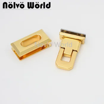2-10 kosov globoko zlato kovinsko flip zaklepanje 39X26mm zaklepanje laides torbici kovinski pribor ključavnice kovinske strojne opreme za DIY šivanje