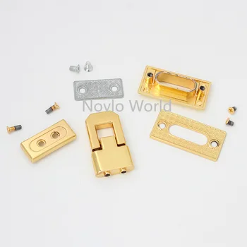 2-10 kosov globoko zlato kovinsko flip zaklepanje 39X26mm zaklepanje laides torbici kovinski pribor ključavnice kovinske strojne opreme za DIY šivanje