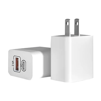 2.4 USB Tip-C QC3.0 Napajalnik QC3.0 Hitro Polnjenje Mobilnega Telefona Hitri Polnilnik Ac EU/ZDA Plug
