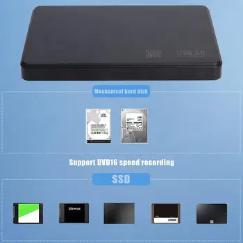 2.5 inch USB3.0 do SATA3 Visoke Hitrosti Podporo 8TB Zunanji HDD SSD HDD Primeru z USB Kabel za Prenosnik