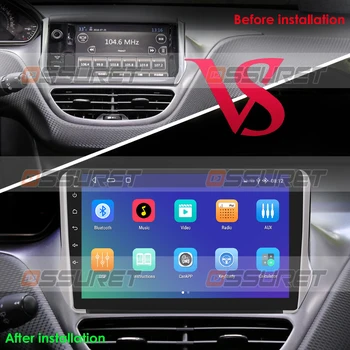 2 DIN 10 Inch Android Avto Multimedijski Predvajalnik Videa za Peugeot 208 2008 2016 2012-2018 Auto Radio Avto GPS Navigacija Stereo