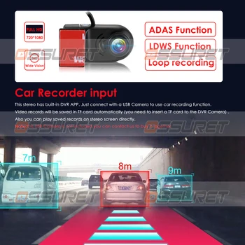 2 DIN 10 Inch Android Avto Multimedijski Predvajalnik Videa za Peugeot 208 2008 2016 2012-2018 Auto Radio Avto GPS Navigacija Stereo