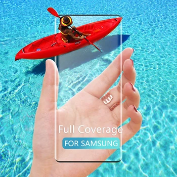 2 Kos Kaljeno Steklo Film Za Samsung Galaxy S21 Ultra 5G Visoke Kakovosti Ukrivljen Anti-fingerprint Zaščitnik Film Za S21 Ultra