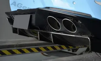 2 Slog Ogljikovih vlaken avto zadnji odbijač za ustnice zadnji difuzor spojler zadaj brado kritje spojler za Lamborghini Huracan
