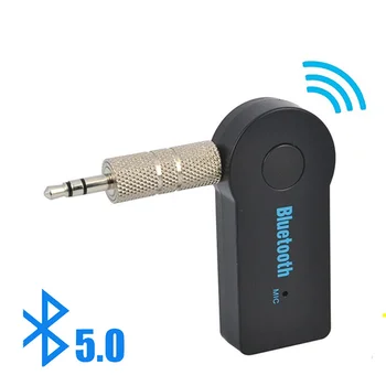 2 v 1 Brezžična tehnologija Bluetooth 5.0 Sprejemnik Oddajnik Adapter 3,5 mm Jack Za Avto Glasbe, Audio Aux A2dp Slušalke, Prostoročno Sprejemnikom