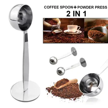 2-v-1 Kava Espresso Fižol Čaj Žlico Cafe iz Nerjavečega Jekla Kave Spreminjati Merilno Žlico Zlorabiti Kava Čaj Kuhinja Orodja