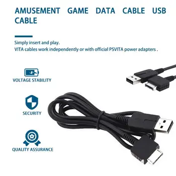 2 v 1, USB Polnjenje Privede Kabel Polnilnika za Sony Playstation PS Vita Prenos Podatkov Sinhronizacija Kabel Linijo za izmenični Tok Žice za PSV 1000