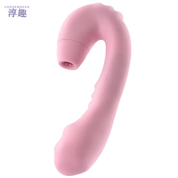 2 V 1, Vibratorji za Ženske Inteligentno Ogrevanje G Spot Klitoris Stimulator 6 Frekvenca sesanju Nepremočljiva Masturbator Seks Igrače