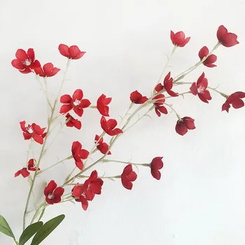 2 vilice Bell Orhideja Umetne Svile, Cvet Domače Poročno Dekoracijo Simulacije Ponaredek Cvetje