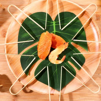 20 Kos Bambusa Hrane Posnetek Multi-funkcijo Anti-oparine Kruh Klešče Kuhinjske Potrebščine